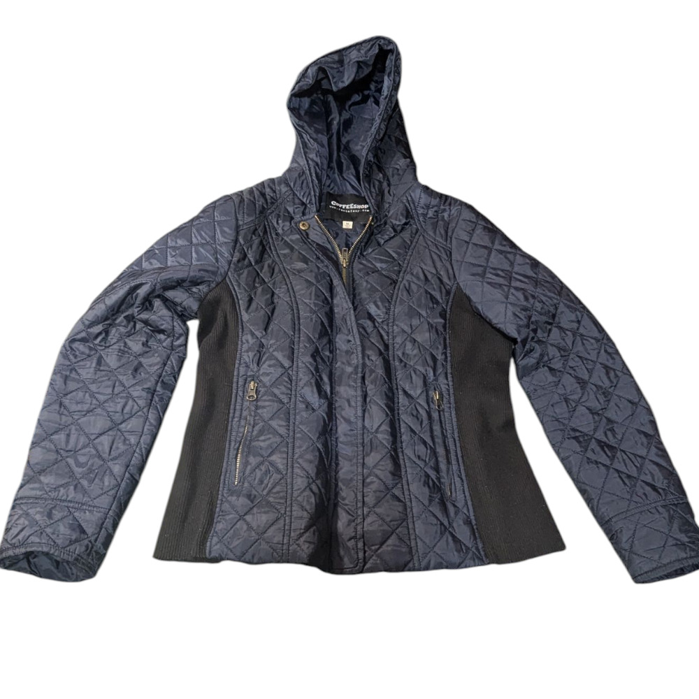 CoffeeShop -  Jacket - Navy Blue / Black - Great Condition - Size Med